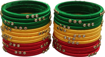 Divyakalaa Dori, Plastic Zircon Bangle Set(Pack of 24)