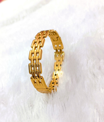 Zimi Bloom Stainless Steel Cubic Zirconia Gold-plated Bracelet