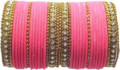 KUND KUND ENTERPRISES Metal Zircon Gold-plated Bangle Set(Pack of 43)