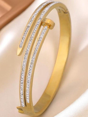 Winnifred Stainless Steel Crystal Gold-plated Bracelet