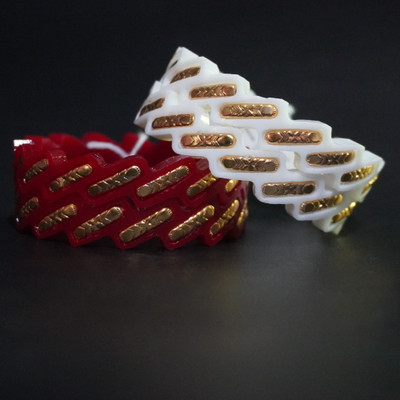AALOKI Plastic Gold-plated Shakha Pola(Pack of 4)