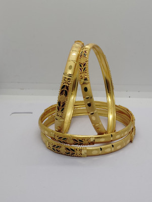 AARTISAI Alloy Gold-plated Bangle Set(Pack of 4)