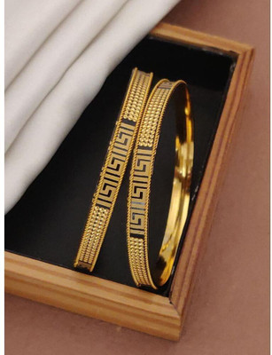 VFA Alloy Gold-plated Bangle Set(Pack of 2)