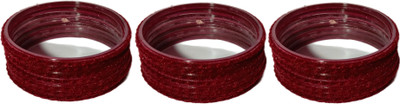 GROWLIC Glass Bangle Set(Pack of 24)