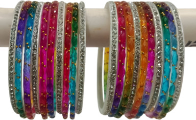 KRTI STORE Glass Bangle Set(Pack of 10)