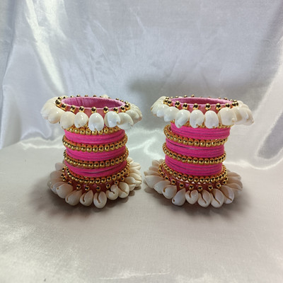 MAHAVEER TRADERS Fabric Bangle Set(Pack of 10)