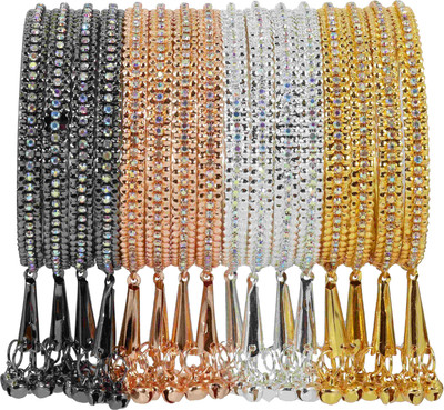 NMII Metal Zircon Gold-plated Bangle(Pack of 16)