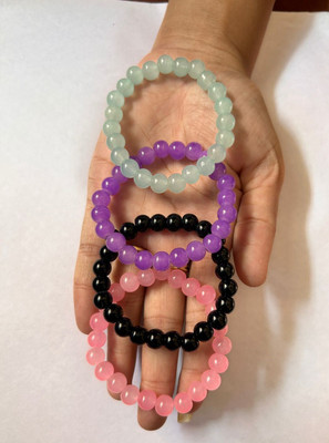 MAYA IMPEX Crystal Beads Bracelet Set(Pack of 4)