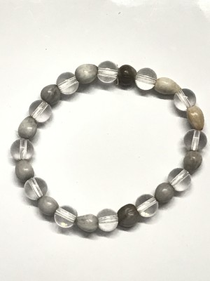 Aurra Stores Wood, Stone Crystal Bracelet