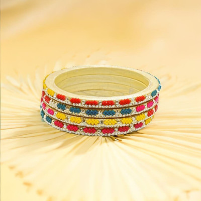 ELGNT DESIGN Lac Bangle Set(Pack of 4)