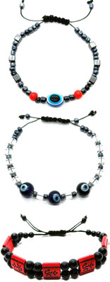 KINGSTYLEIMPEX Mother of Pearl Charm Bracelet(Pack of 3)