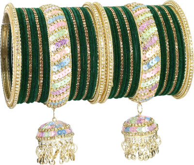 NMII Metal Zircon Bangle Set(Pack of 38)