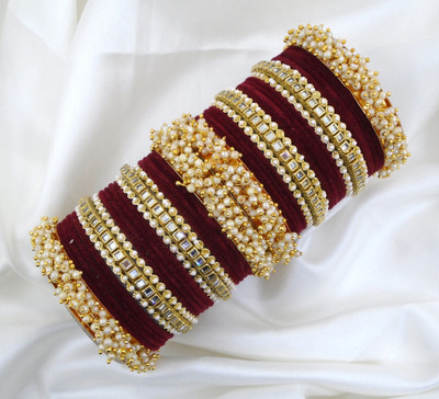 Ha Meem Metal Bangle Set(Pack of 2)
