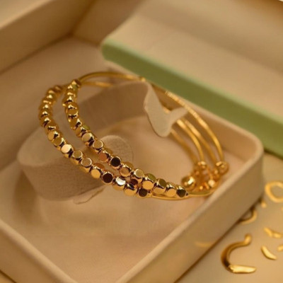 19th July Jewels Stainless Steel Gold-plated Chudas(Pack of 2)