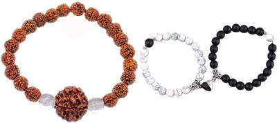 Malas Collection Wood, Mother of Pearl Bracelet Set(Pack of 2)