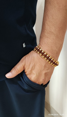 GIGGLE GOODS Rudraksha Gold-plated Armlet