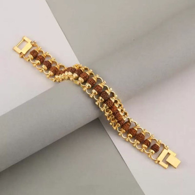 Kuttumb Gems & Jewels Brass Gold-plated Bracelet