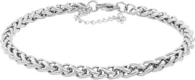 NAKABH Stainless Steel Silver Bracelet