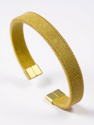 RAPPERSSHOP Stainless Steel Rhodium Bracelet