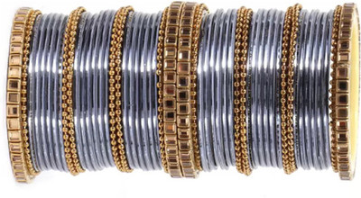 DONERIA Metal Beads Bangle Set(Pack of 52)