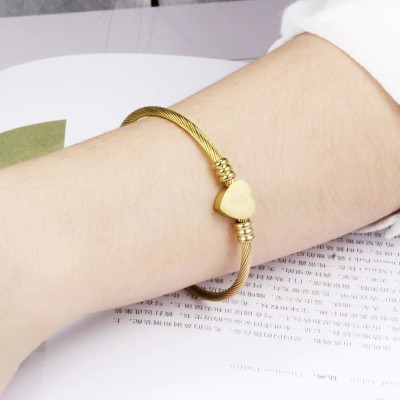 Thrillz Stainless Steel Gold-plated Bracelet