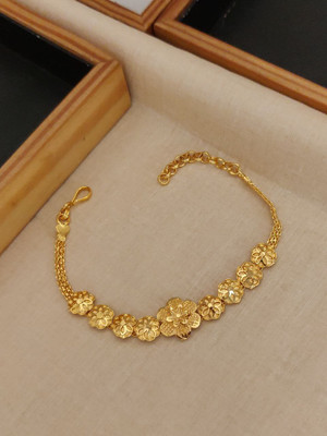 GotiCreation Alloy Agate Gold-plated Bangle