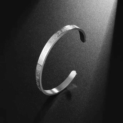 Ziviana Store Stainless Steel Silver Kada