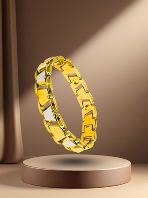 RKB SALES Alloy Cubic Zirconia Gold-plated Bracelet