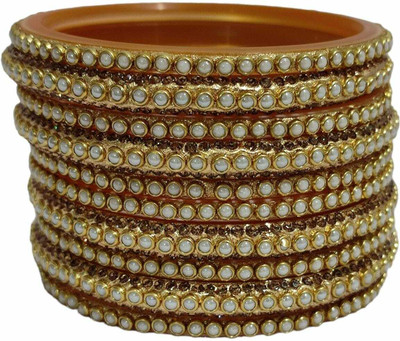 KAMAAKSHI FASHION COLLECTIONS Plastic Cubic Zirconia Bangle Set(Pack of 10)