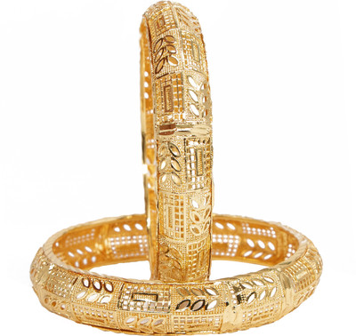 Manikya Brass Gold-plated Bangle(Pack of 2)