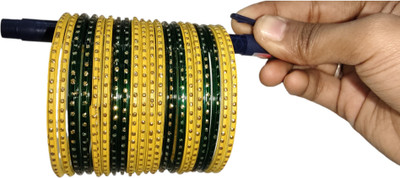wear your shine with sk Glass Bangle Set(Pack of 20)
