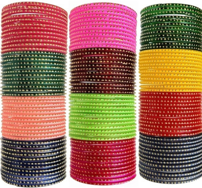 wear your shine with sk Glass Bangle Set(Pack of 144)