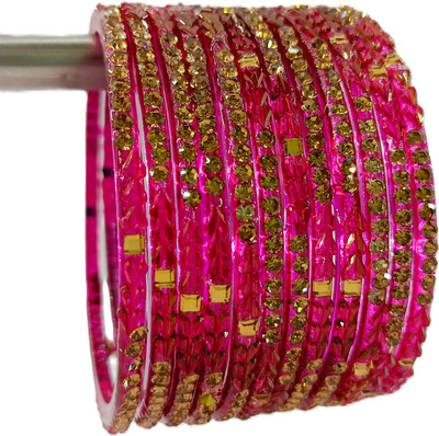 SRB Accessorize Glass Bangle Set(Pack of 12)