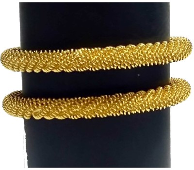 Eureka Alloy Gold-plated Bangle Set(Pack of 2)