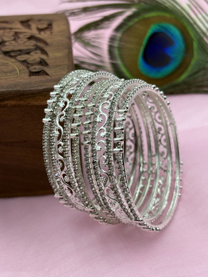 AMRITIYA Brass Brass Bangle Set(Pack of 6)