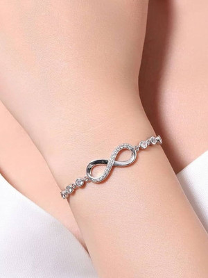 Dressberry Alloy Cubic Zirconia Silver Bracelet
