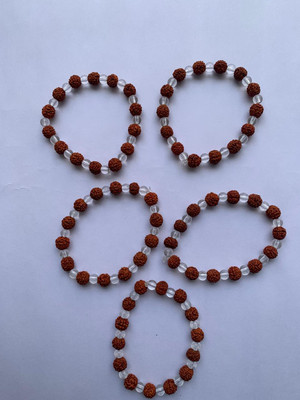 Rudraksham Crystal, Rudraksha Bracelet(Pack of 5)