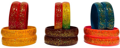 Rudra Enterprises Plastic Bangle(Pack of 6)