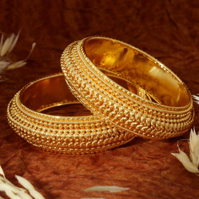 kewai Metal Bangle Set(Pack of 2)