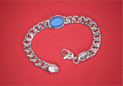 Ansh Enterpris Alloy Crystal Silver Bracelet