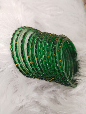Zeraqi Glass Beads Bangle(Pack of 12)