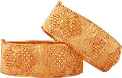 SHIV FASHION Alloy Gold-plated Bangle(Pack of 2)