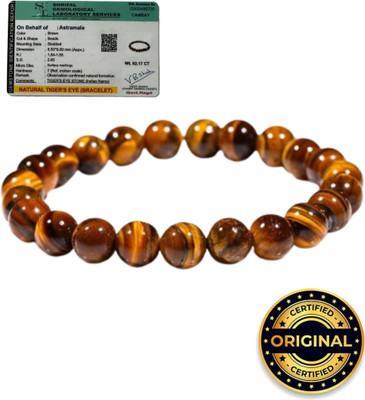 UBRONIK Tiger's Eye Agate, Crystal Bracelet