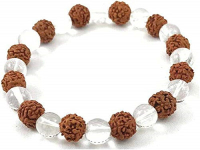 Kavish Enterprises Wood, Crystal Crystal, Quartz Charm Bracelet