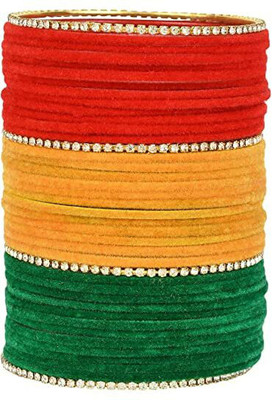 DONERIA Metal Zircon Bangle Set(Pack of 40)