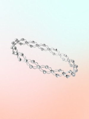 RKB SALES Alloy Cubic Zirconia Ring Bracelet