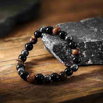 RV jewels Stone Beads, Crystal, Turquoise Bracelet(Pack of 3)