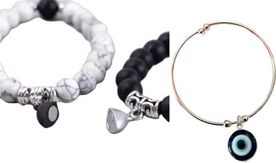 Teeragaj Metal, Alloy Sterling Silver Bracelet(Pack of 4)