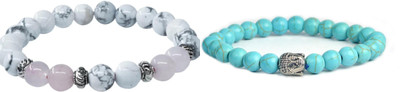 Malas Collection Stone, Crystal Bracelet Set(Pack of 2)