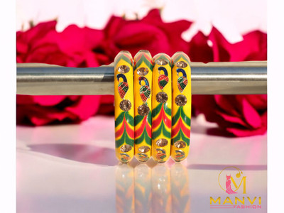 MANVI FASHION Lac Bangle Set(Pack of 4)